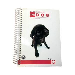 Artlist The Dog Small Spiral Notebook Black Brown Pug Puppy Vintage Journal
